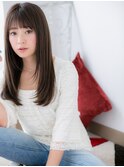 越谷/髪質改善/グレージュアッシュ☆顔周りレイヤーロングb