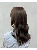 オリーブアッシュ×コテ巻き仕上げ