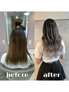 ガルボヘアー 心斎橋店(garbohair) バレイヤージュ/プルエクステ/心斎橋エクステ/当日予約OK