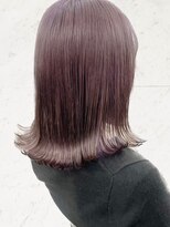 ブルー(BLUE)&nbsp;イメチェン/ホワイトブロンド/外ハネボブ/美髪/仙台