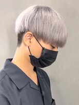 エルマーク 梅田(L-MARK)&nbsp;マッシュ/メンズ/ハイトーン/ダブルカラー/ブリーチ/眉毛
