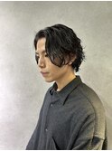 メンズルーズスパイラルパーマ