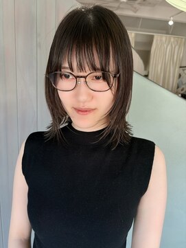 ルトワ(Lutowa) ダークパープル/ナチュラルショート/夏のヘアアレンジ/東広島