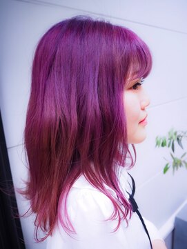 ヘアサロンオーケストラ(HAIR SALON ORCHESTRA) 福山 トレニージョ ブルーベリーカラー☆ 《ORCHESTRA》