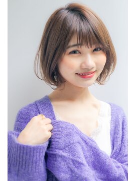 ロンドプランタン 恵比寿(Lond Printemps) 【Lond佐野】ゆるふわワンカール小顔ボブアッシュブラウン