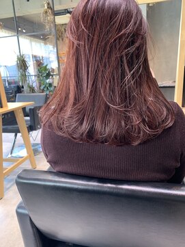 キチ(kichi.) [kichi.] セミロング×ピンクラベンダー