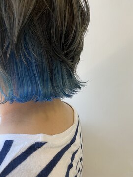 アナログ(ANALOGUE) 【ANALOGUE】レイヤーボブ×ターコイズブルー