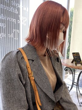 フォルテ 中田店 髪質改善 サーモンピンク