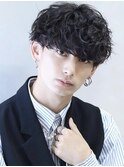 ハイアモーマッシュ『ハイスパイラルパーマ×刈り上げ前下がり』