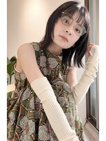 ロンドプロフィール 浦和(Lond profil)&nbsp;中川　前髪カット顔まわり似合わせ外ハネくびれレイヤーミディ