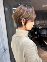 ロンドソレイユ 池袋(Lond soleil)&nbsp;くすみベージュ/細めハイライト/ショート/白髪ぼかし/小顔/池袋