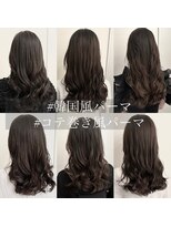 デジタルパーマ　韓国　人気　ウェーブ　オルチャン　高柳