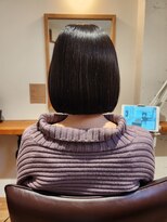 ヘアデザイン エソラ(hair design esora) バッサリカットの切りっぱなしボブ
