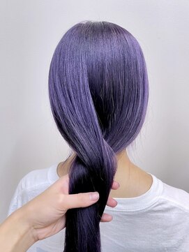 リノショアーズ 日本大通り店(RINOSHORES) 【ブリーチ＋ワンカラー】バイオレット/ミディアムレイヤー