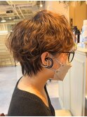 ニュアンスパーマ×ショートカット