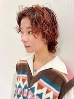 ヴォロンテ(volonte)&nbsp;オレンジ/ウルフ/ウェーブパーマ/ウェーブパーマ/レイヤーパーマ