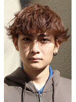 ヘアカロン 熊本本店(Hair CALON) メンズカットパーマカラーブラウンヘアーマッシュパーマ熊本