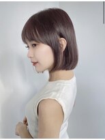 ユーフォリア 青山(Euphoria)&nbsp;韓国風ボブ艶カラー前下がり似合わせフェイスレイヤー