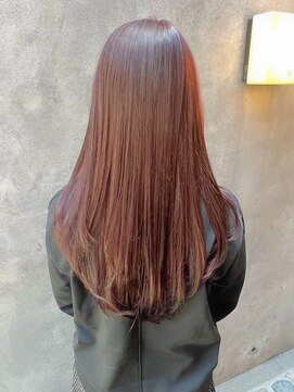 アナログ(ANALOGUE) 【イメチェン】ロングレイヤーピンクブラウン