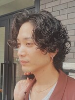 フィフス 渋谷(fifth)&nbsp;サーフカール大人プードルパーマメンズミディアムパーマ波巻き