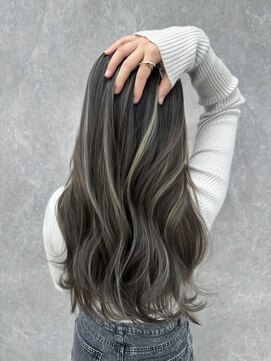 アルドーレフィエロ シンサイバシ(Ardore fiero shinsaibashi) コントラスト極ハイライト☆グレーベージュ