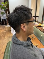 ロータスヘアーデザイン(Lotus Hair Design)&nbsp;【lotus　下枝】アップバングショート/ツーブロ/メンズカット