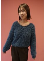 ハウディー(howdy.)&nbsp;切りっぱなしボブ×オリーブグレージュ