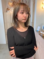 ヴィンスジオ 岐阜駅南(vince gio) オリーブベージュ/ブリーチ無しダブルカラー