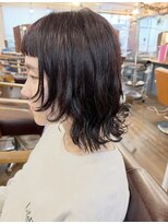 マギーヘア(magiy hair)&nbsp;外ハネウルフニュアンスパーマ［magiyhair西部笑］