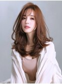 ☆ホワイトグレージュミニウルフデジタルパーマチェリーブラウン