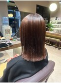 ナチュラル外ハネストレート