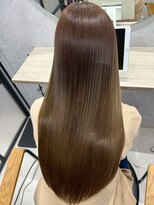 ハーシーバイアポロ 相模大野(HERSHE by apollo)&nbsp;x髪質改善/ホワイトグレージュ/レイヤーカット/チェリーブラウン