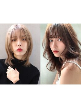 [天王寺/学割]《カット\2000/カット+リタッチカラー\3570》顔周りのレイヤーでイメージチェンジを叶える!