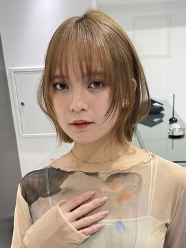 サンドイエナ 横浜店(sand yena) くびレイヤーボブルフネビージュ小顔ワンレンこなれミディ
