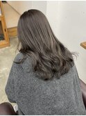 ◎ブリーチなしカラー◎赤み消しオリーブグレージュで透明感