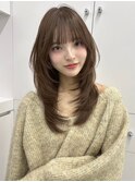 ★ワンカールモテ髪前髪小顔カットサイドバング艶感