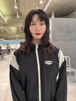 ダブ アオヤマ(DaB AOYAMA)&nbsp;顔まわりレイヤー顔まわりカットウルフカットウルフパーマ