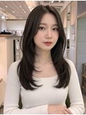 ピンクベージュ×前髪×髪質改善[髪質改善/縮毛矯正/韓国]T