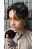大人っぽく決まるセンターパート