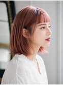オン眉ピンクヘアDiMPlE越谷/越谷駅前/越谷レイクタウン