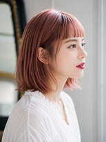 ディンプル 越谷駅前(DiMPlE)&nbsp;オン眉ピンクヘアDiMPlE越谷/越谷駅前/越谷レイクタウン