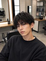 MEN's Baguz MEN'Sカット/ MEN'Sパーマ/ MEN'Sカラー 濡れ感ニュアンスマッシュカールパーマメンズトレンド
