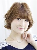 伸ばしかけ大人アッシュキュートミディ