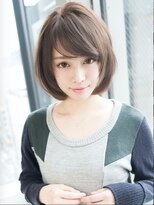 エル(LE)&nbsp;ワンレンクラシカル斜めバングボルドー