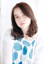ヘアメイク ナル(hair make nalu)&nbsp;かきあげ前髪のゆるミックスカール