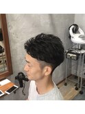 刈り上げショート×リバースパーマ