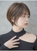 前髪あり小顔ショートボブ20代30代40代【AIN.表参道】川原大地