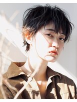 モカヘアー(mocha hair)&nbsp;ショートレイヤー×イヤリングカラー