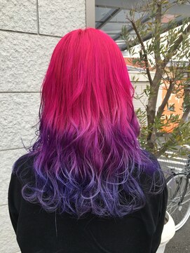 セットアップ 倉敷美和店(SET-UP) ピンクからのユニコーンカラー☆☆☆