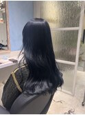 ブリーチなしダブルカラー　ヨシンモリ　暗髪